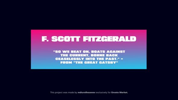 Minimal Titles Titles template preview