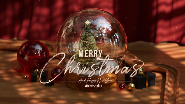 Snow Globe Christmas Logo broadcast-packages template preview