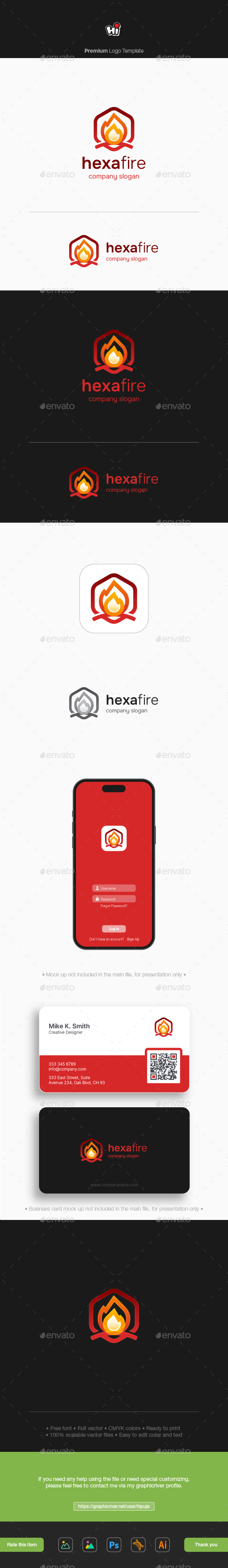hexa Fire Logo