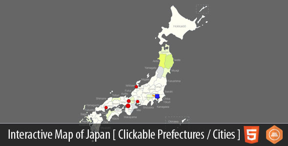Interactive Map of Japan – HTML5 Nulled