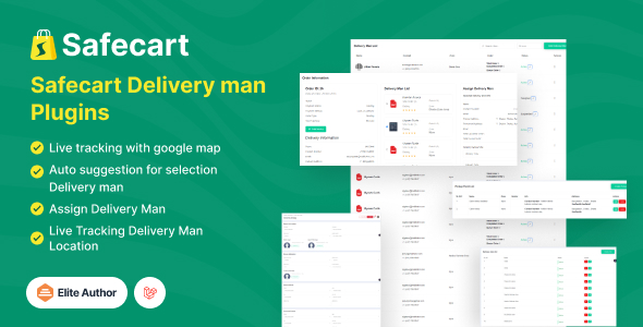Delivery Man Plugin  Safecart MultiVendor Laravel eCommerce platform