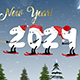 New Year Cartoon Skier | After Effects
