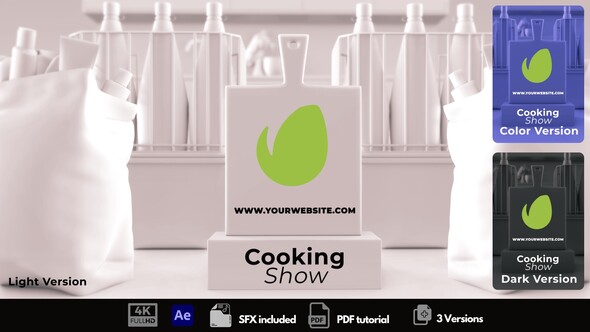 Cooking Show Logo Stings template preview