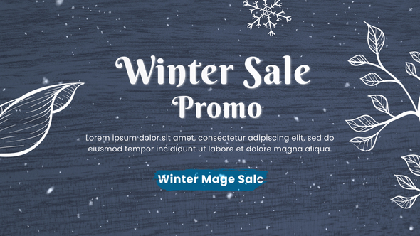 Winter Sale Promo Premiere Pro template preview