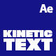 Kinetic Text Animation - VideoHive Item for Sale