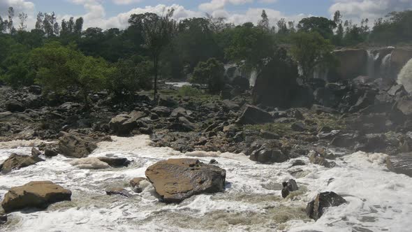 Panoramic view of Athi river the Fourteen Falls   alt