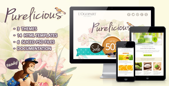 Purelicious Email Template - ThemeForest 3791419