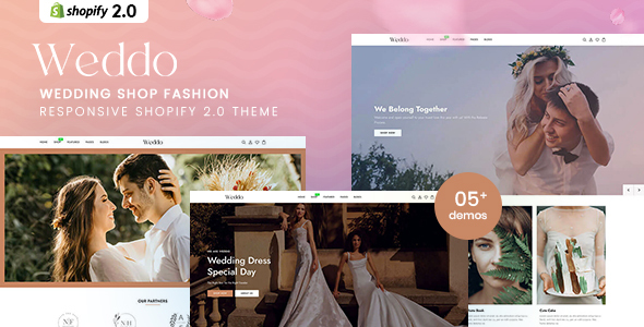 Weddo – Wedding Shop Fashion Responsive Shopify 2.0 Theme