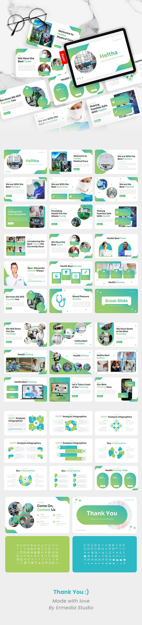 Heltha - Medical PowerPoint Template