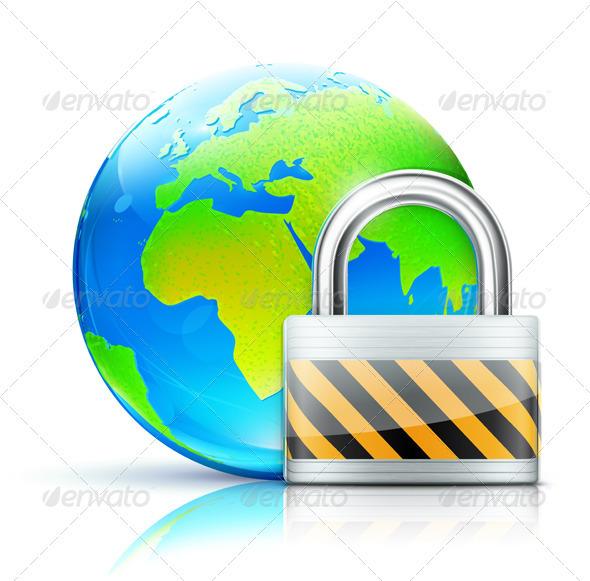 global security concept - Technology Conceptual