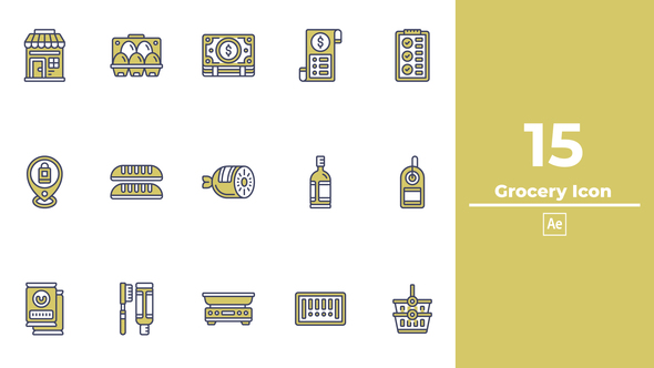 Grocery Icon After Effects