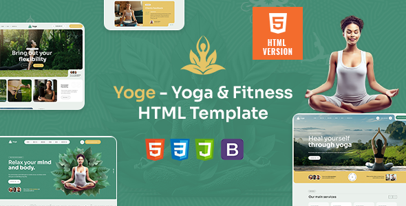 Yoge - Fitness and Yoga HTML Template