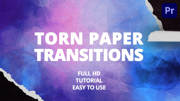 Torn Paper Transitions for Premiere Pro