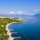 Aerial view of Ouchy waterfront in  Lausanne, Switzerland - PhotoDune Item for Sale