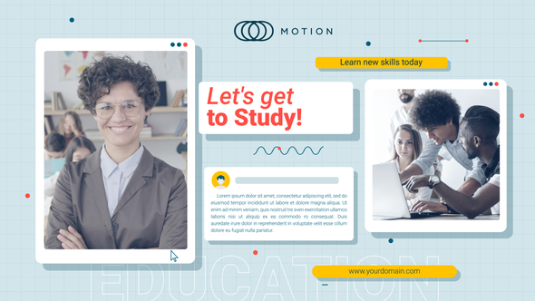 Online Education Opener Product Promo template preview