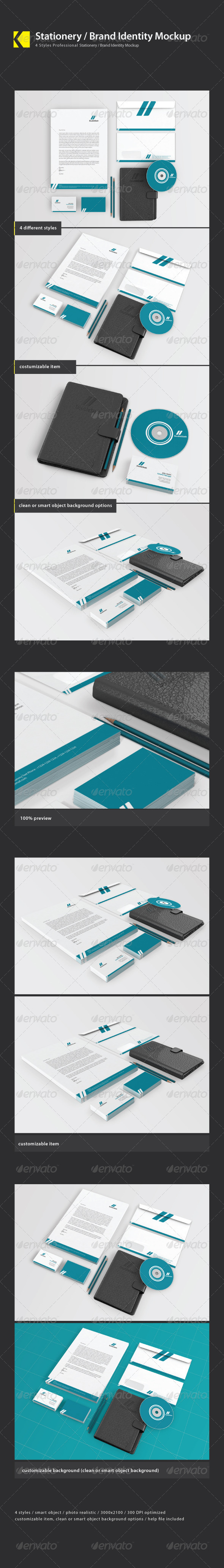 Stationery / Brand Identity Mockups - Stationery Print