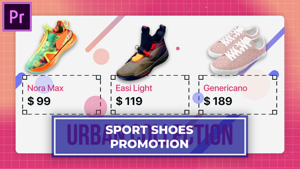Sport Shoe Promo | MOGRT for Premier Pro