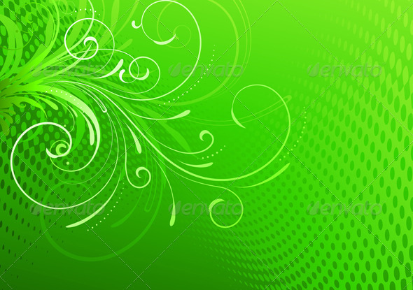 Floral Background - Flourishes / Swirls Decorative