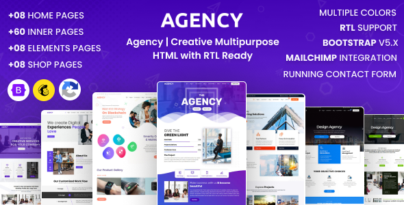 Agency | Creative Multipurpose HTML with RTL Ready