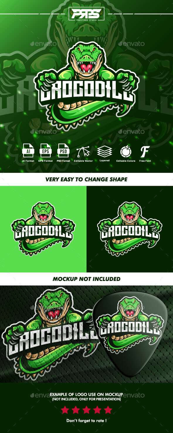 [DOWNLOAD]Crocodile Esport Logo