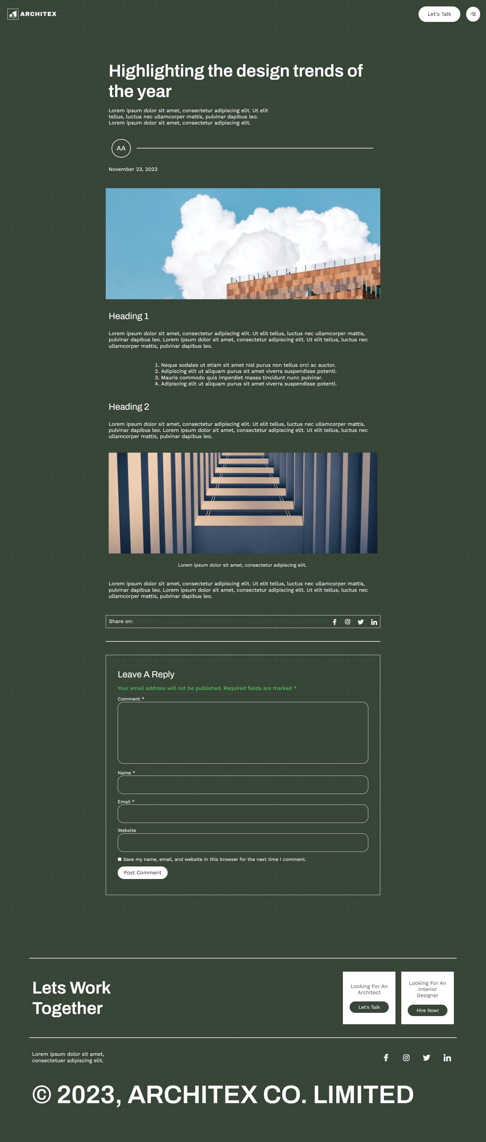 Architex - Architecture & Interior Design Elementor Template Kit by ...