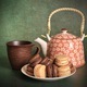 Tea time. Traditional French cookies and tea - PhotoDune Item for Sale