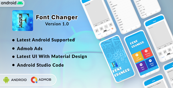 Font Changer | Text Maker | Android App | Admob Ads
