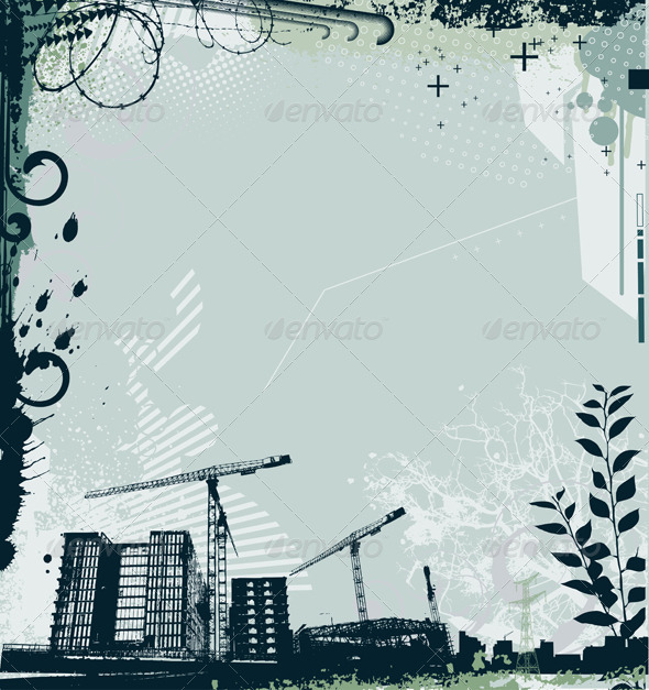 Urban Grunge Frame - Borders Decorative