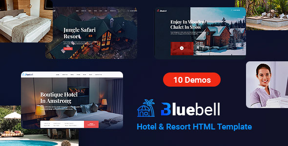 Bluebell - Hotel & Resort HTML Template