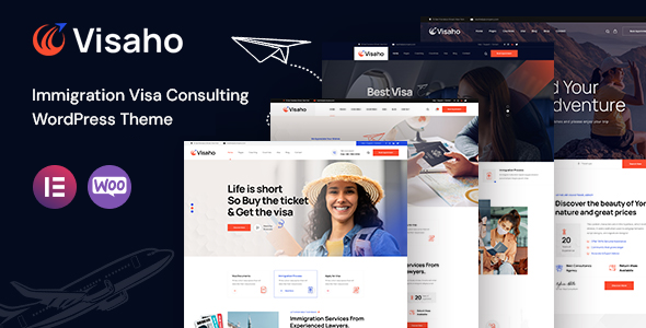 Visaho – Immigration and Visa Consulting WordPress Theme