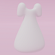 Cartoon White Dress 3D model