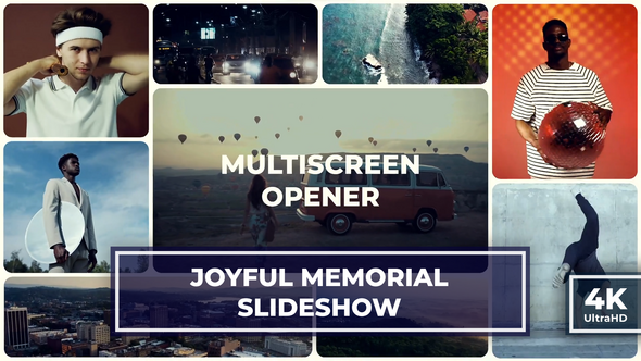 Joyful  Memorial Slideshow | Travel Creative Multiscreen Intro