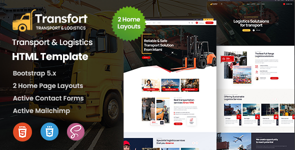 Transfort - Transport & Logistics HTML Template