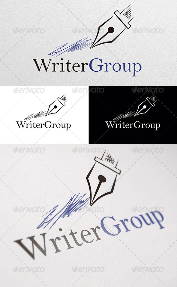Writer Group Logo - Objects Logo Templates