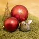 Festive decorations, balls, a tree, and a bird. - PhotoDune Item for Sale