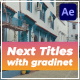 Next Titles with Gradient