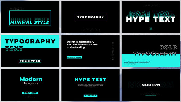 Big Typography Titles template preview