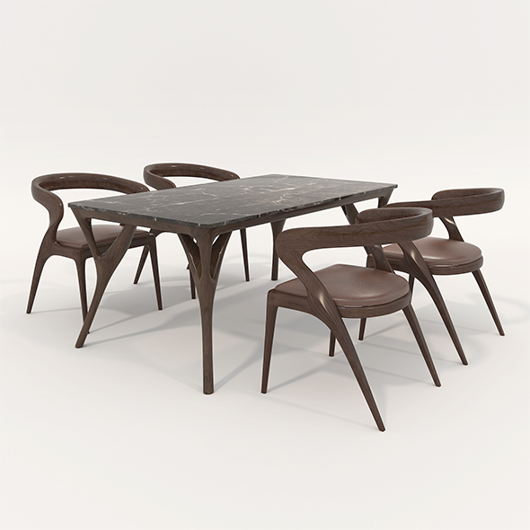 Restaurant Dining Table and Chairs 7
