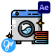 Laundry Animated Icons | After Effects