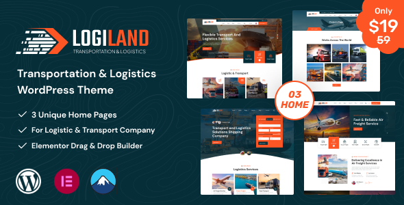 LogiLand – Transportation & Logistics WordPress Theme