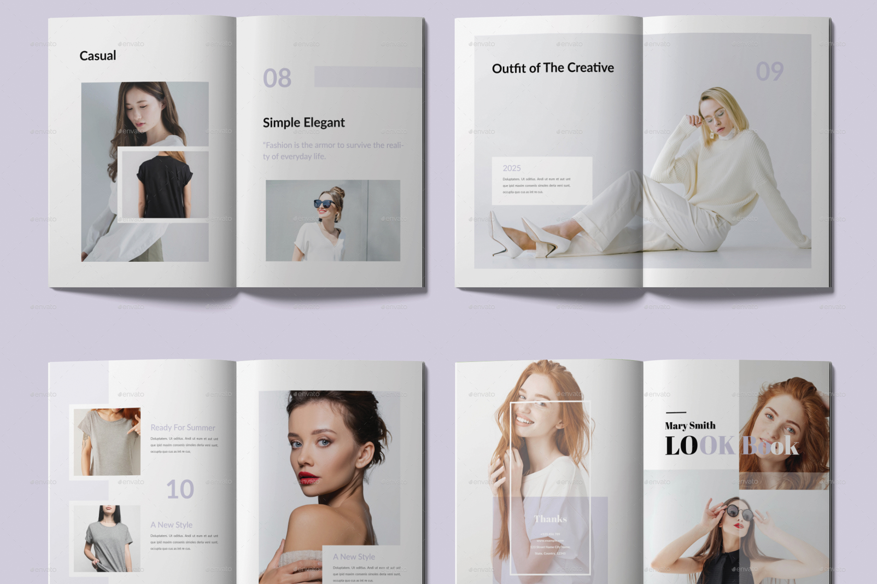 Fashion Look Book Design Template, Print Templates | GraphicRiver