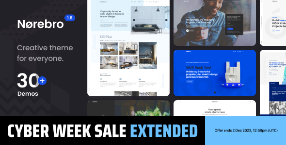Norebro - Creative Portfolio Theme for Multipurpose Usage