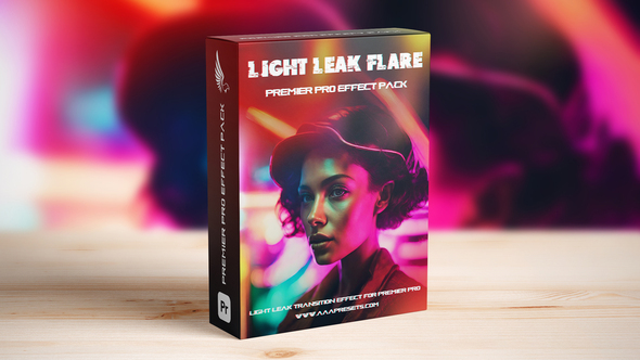Light Leaks Lens Flare Transition Pack for Premiere Pro