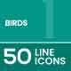 Birds Line Icons