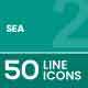 Sea Line Icons