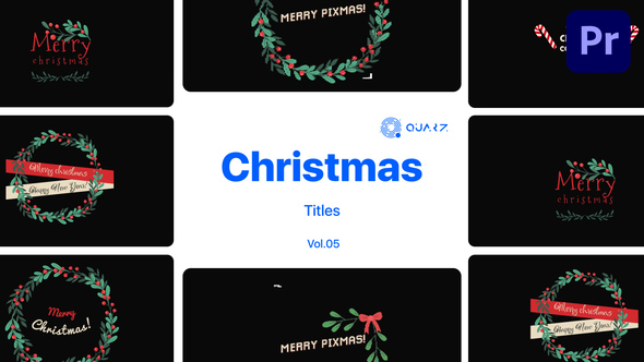 Christmas Titles for Premiere Pro Vol. 05