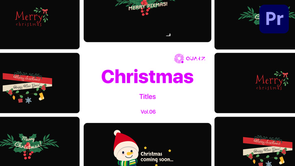 Christmas Titles for Premiere Pro Vol. 06