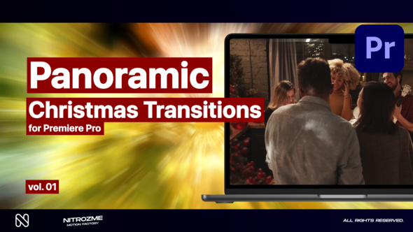 Christmas Panoramic Transitions Vol. 01 for Premiere Pro