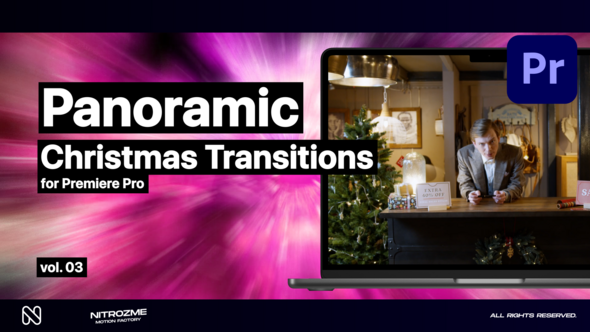 Christmas Panoramic Transitions Vol. 03 for Premiere Pro