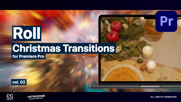 Christmas Roll Transitions Vol. 02 for Premiere Pro